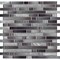 Msi Akaya Nero Interlocking SAMPLE Glass Mesh-Mounted Mosaic Tile ZOR-MD-0190-SAM - alternate 1
